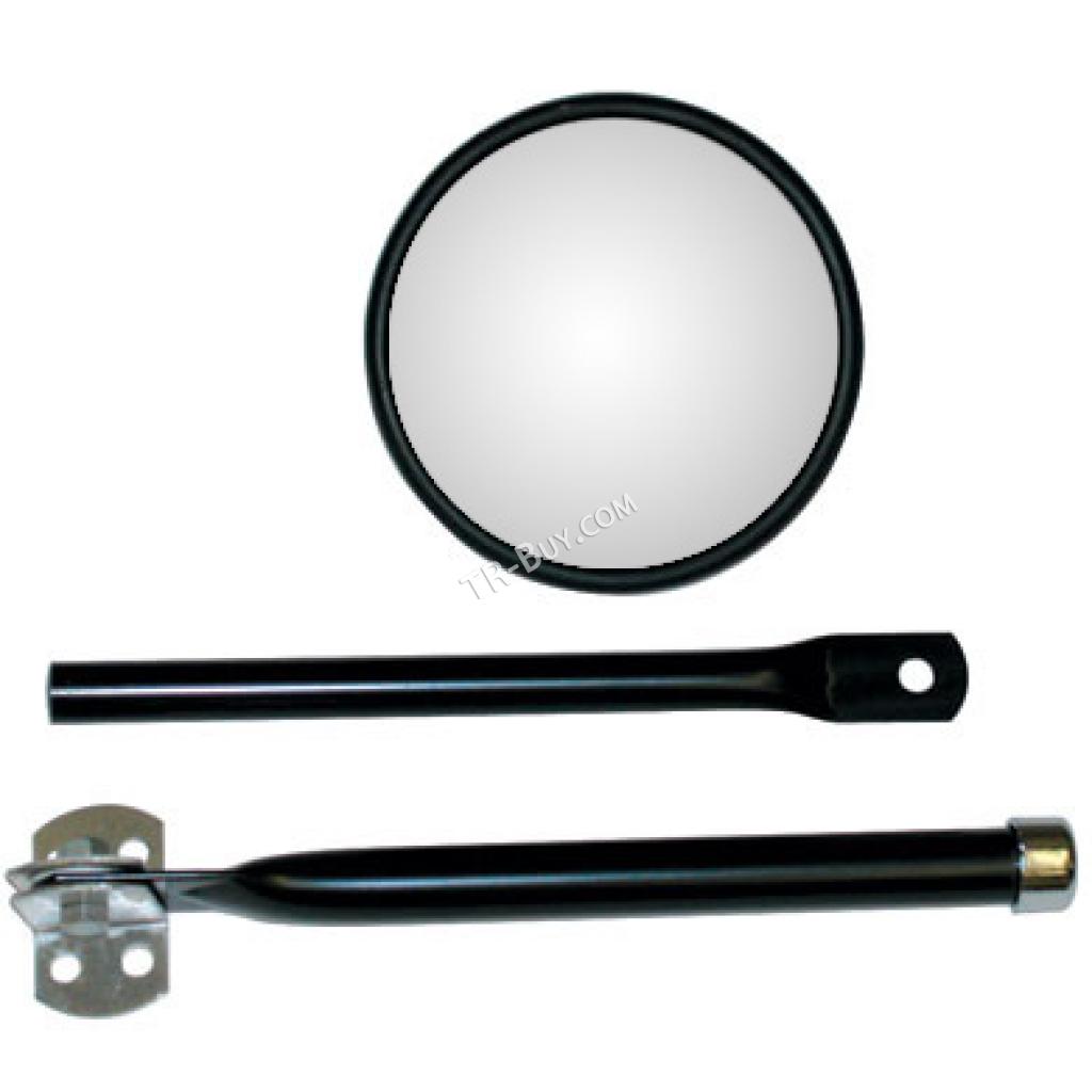 Willys Car mirror black with arm